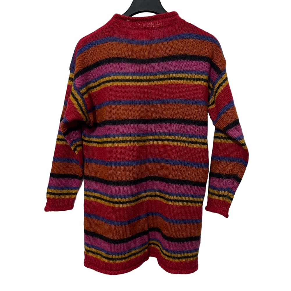 Espirit Mohair Striped Vintage Tunic Sweater M Autumn Casual - Picture 3 of 4